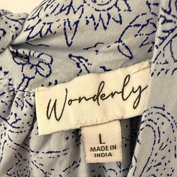 Wonderly Light Blue Floral Halter Maxi Dress - Picture 2 of 6